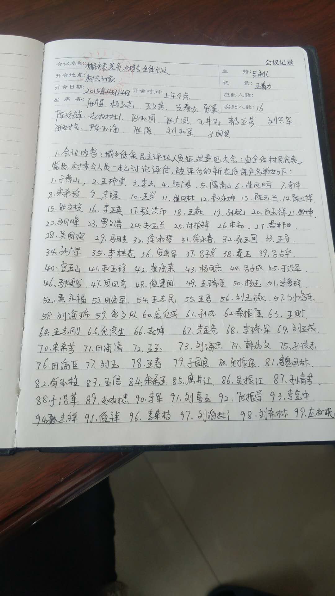 2015年村务，评议低保户.jpg