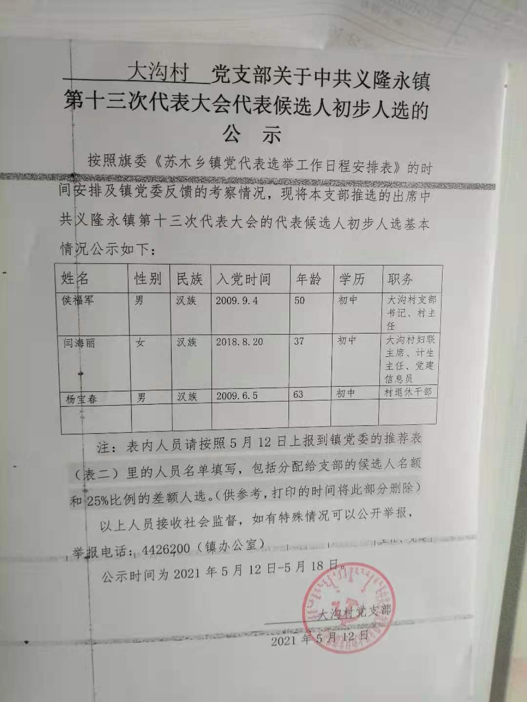 义隆永镇第十三次代表大会候选人名单.jpg