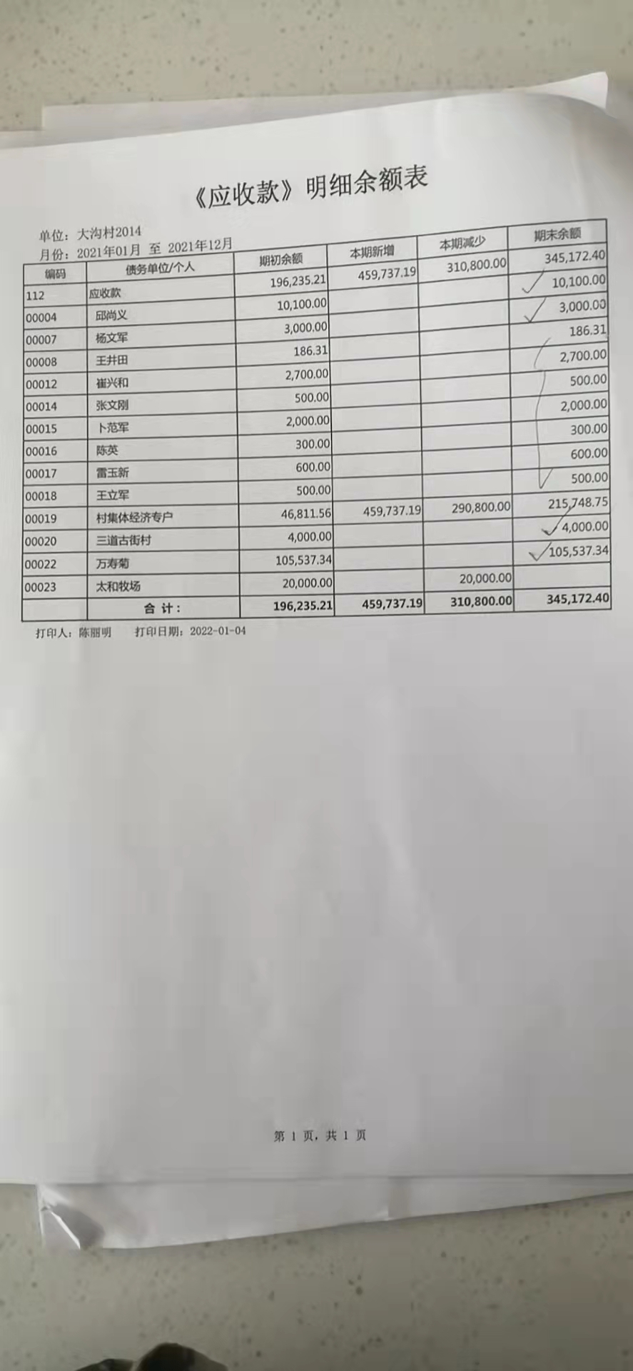 应收款